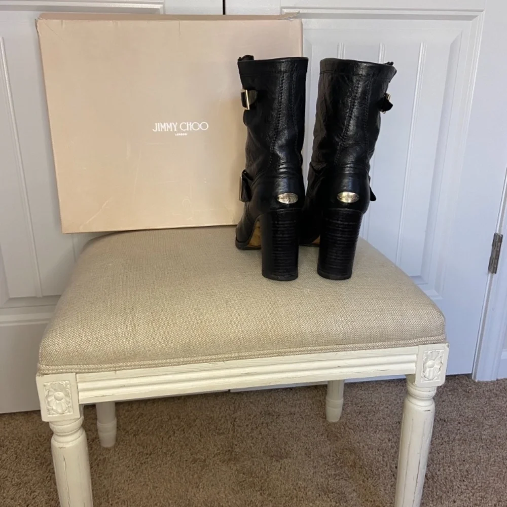 Jimmy Choo Motorcycle Boots - Picture 8 of 11